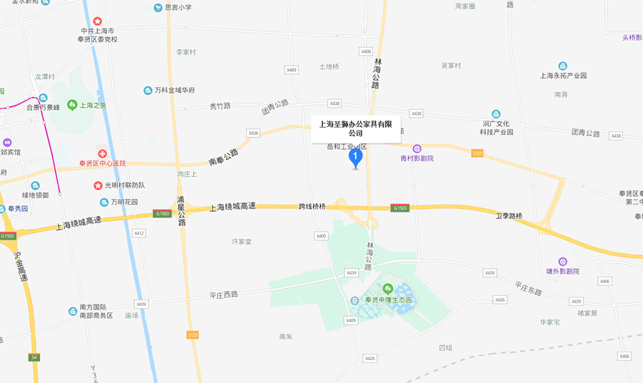 上海办公家具地图位置，开放式办公桌，上海办公桌椅厂家